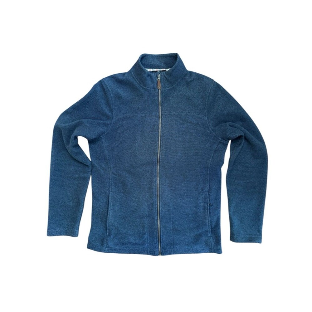 Sherpa Rolpa Eco Fleece Men's Rayhrr Blue Full Zip Jacket Size Medium
